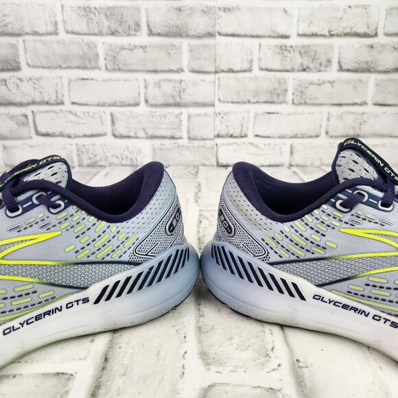 Brooks Glycerin GTS 20 Women's Sz 9 B Light Blue Athletic Running Train Sneakers - Picture 4 of 10